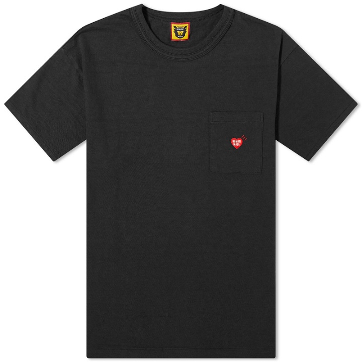 Photo: Human Made Men's Heart Pocket T-Shirt in Black