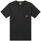 Human Made Men's Heart Pocket T-Shirt in Black