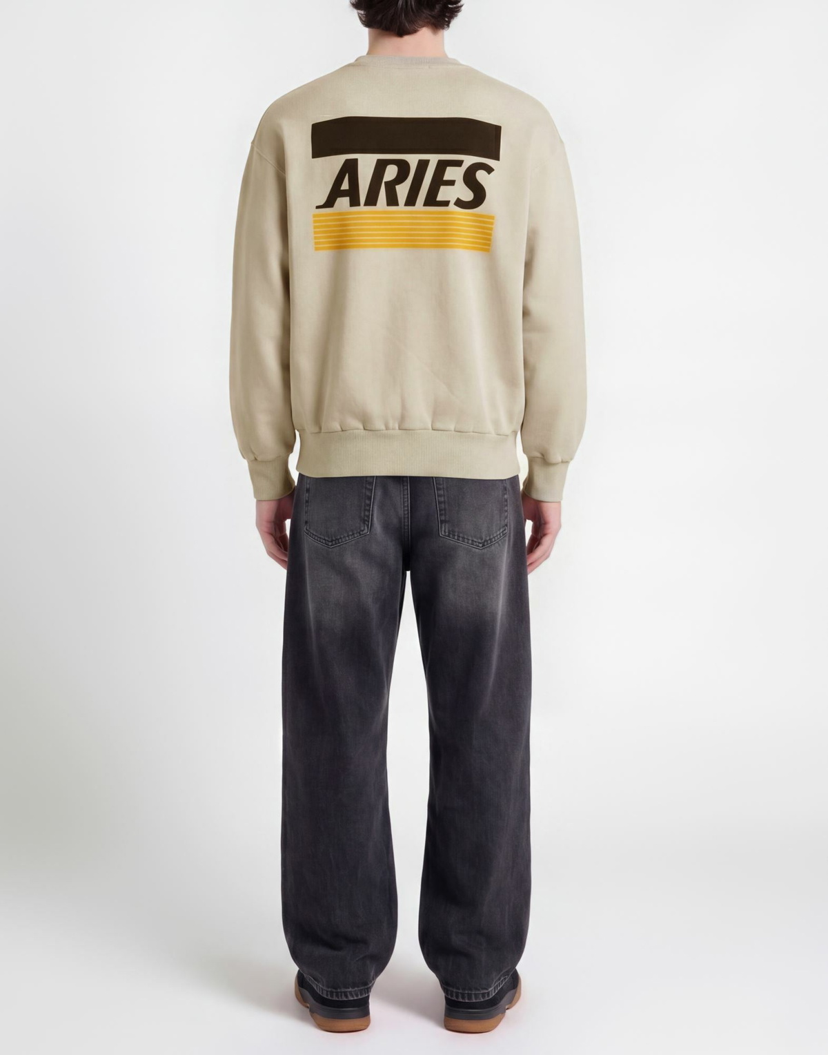 Aries Mens Sweatshirt Light in Grey