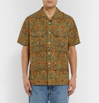 Beams Plus - Camp-Collar Printed Cotton Shirt - Tan