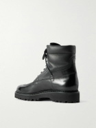 John Lobb - Peak Panelled Leather Boots - Black