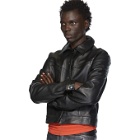 Mowalola Black Leather LC Jacket
