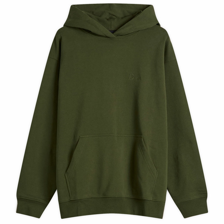 Photo: Dime Men's Classic Small Logo Hoodie in Forest Green