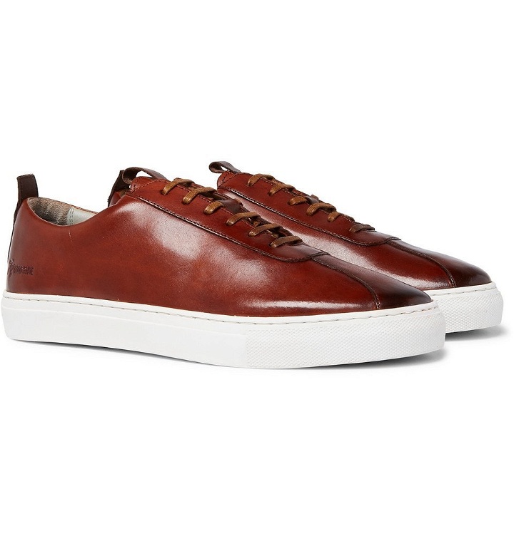 Photo: Grenson - Painted Leather Sneakers - Men - Tan