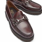 Bass Weejuns Men's 90s Lincoln Horse Bit Loafer in Wine Leather