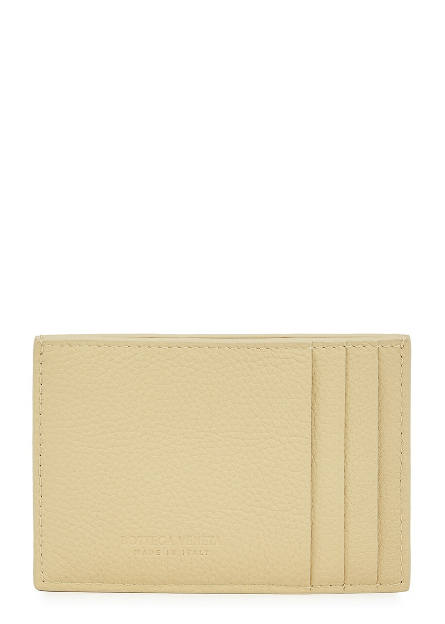 Bottega Veneta Intreccio Sand Leather Card Holder