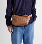 LOEWE - Puzzle Logo-Debossed Leather Belt Bag - Brown