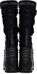 VETEMENTS Black New Rock Edition Platform Tower Boots
