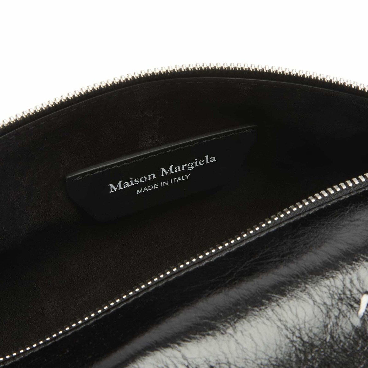 Maison Margiela Women's Small Baguette Bag in Black/Black 