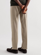 Sid Mashburn - Straight-Leg Wool-Hopsack Trousers - Neutrals