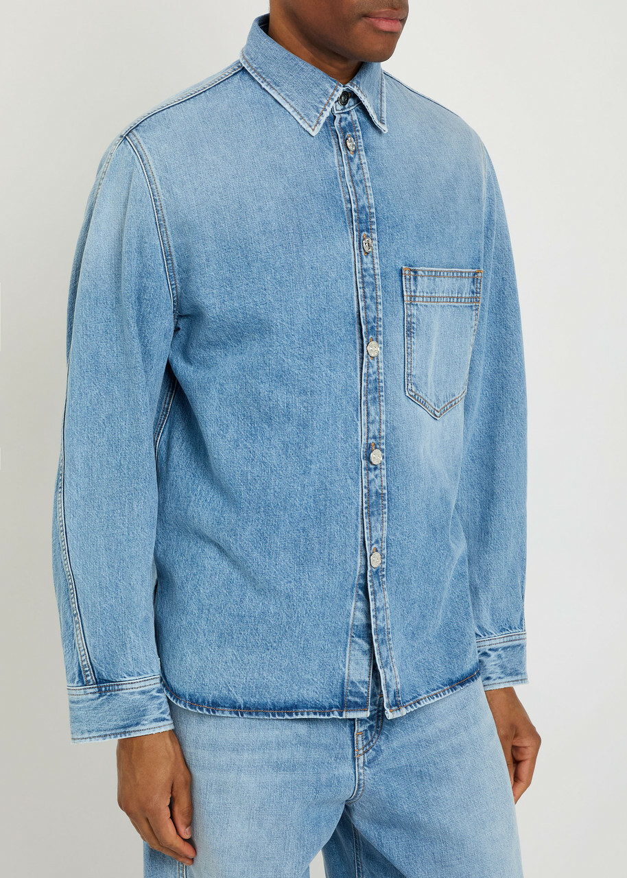 Givenchy Denim Overshirt Jacket Light Blue