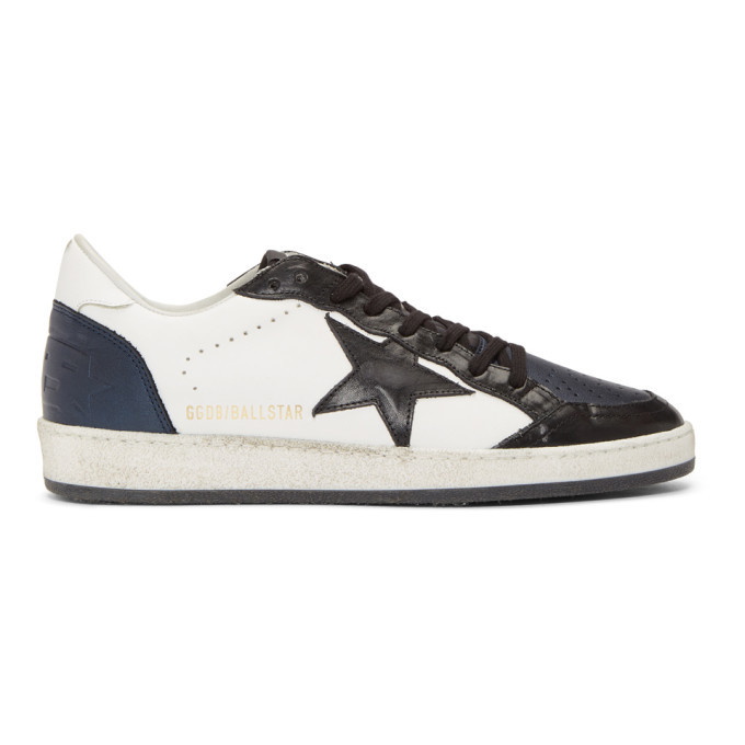 Photo: Golden Goose Blue and Black Ball Sneakers