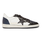 Golden Goose Blue and Black Ball Sneakers