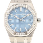 Audemars Piguet Royal Oak Automatic Diamond Blue Dial Ladies Watch 77451ST.ZZ.1361ST.03