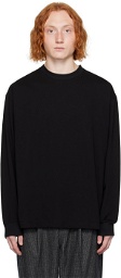 SOPHNET. Black Baggy Long Sleeve T-Shirt