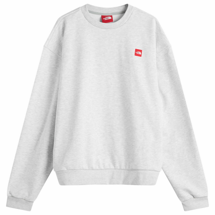Photo: The North Face Men's Redbox Crew Sweat in Tnf Classic/Grey Heather
