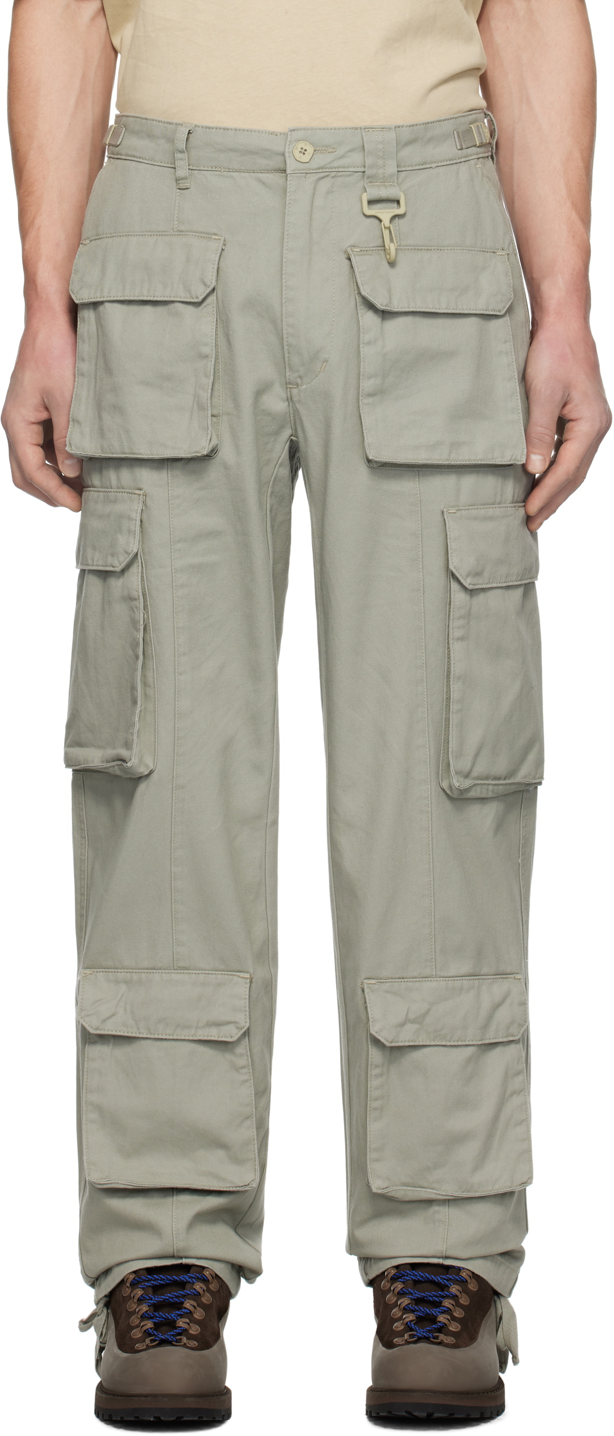 RCOS Green Cotton Cargo Pants