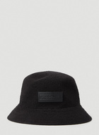 x New Era Logo Patch Bucket Hat in Black