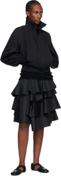 Comme des Garçons Comme des Garçons Black Twill Drape Shorts