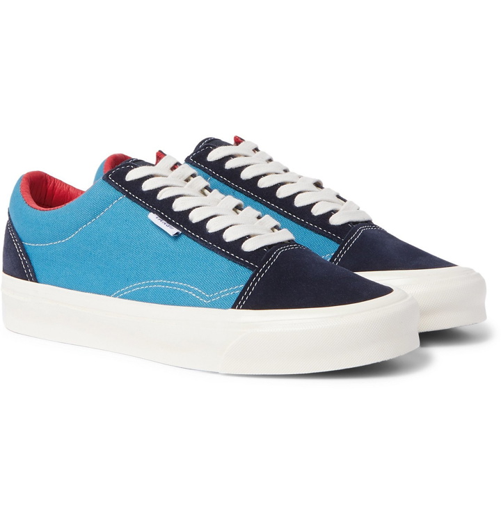 Photo: Vans - UA Old Skool NS OG LX Canvas and Suede Sneakers - Blue