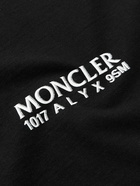 Moncler Genius - 6 Moncler 1017 ALYX 9SM Logo-Embellished Cotton-Jersey T-Shirt - Black