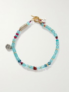 Peyote Bird - Daytrip Gold-Plated and Sterling Silver Multi-Stone Beaded Bracelet