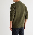 William Lockie - Mélange Wool Sweater - Green