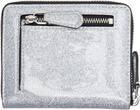 Marc Jacobs Silver 'The Coated Glitter Everyday Slim Compact' Wallet