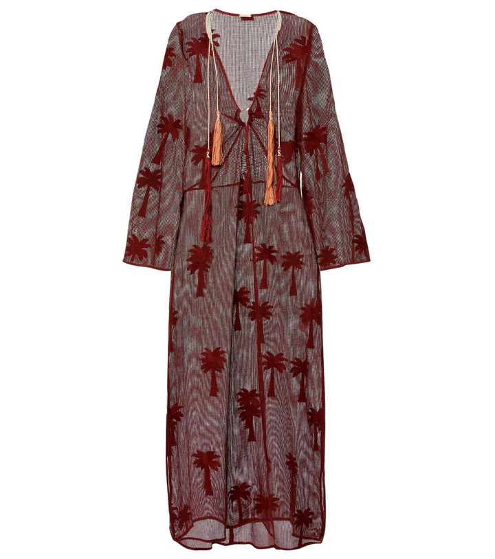Photo: Johanna Ortiz Embroidered cotton mesh kaftan