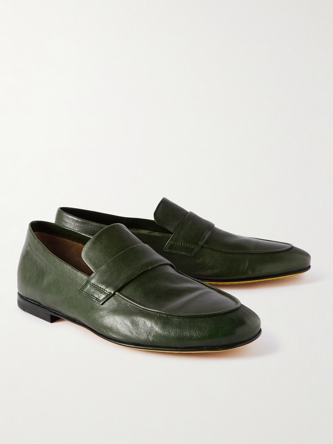 Officine Creative - Airto Leather Loafers - Green Officine Creative