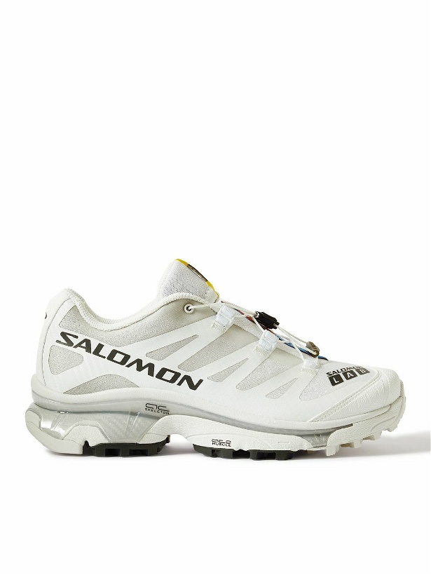 Photo: Salomon - XT-4 Rubber-Trimmed Mesh Sneakers - White