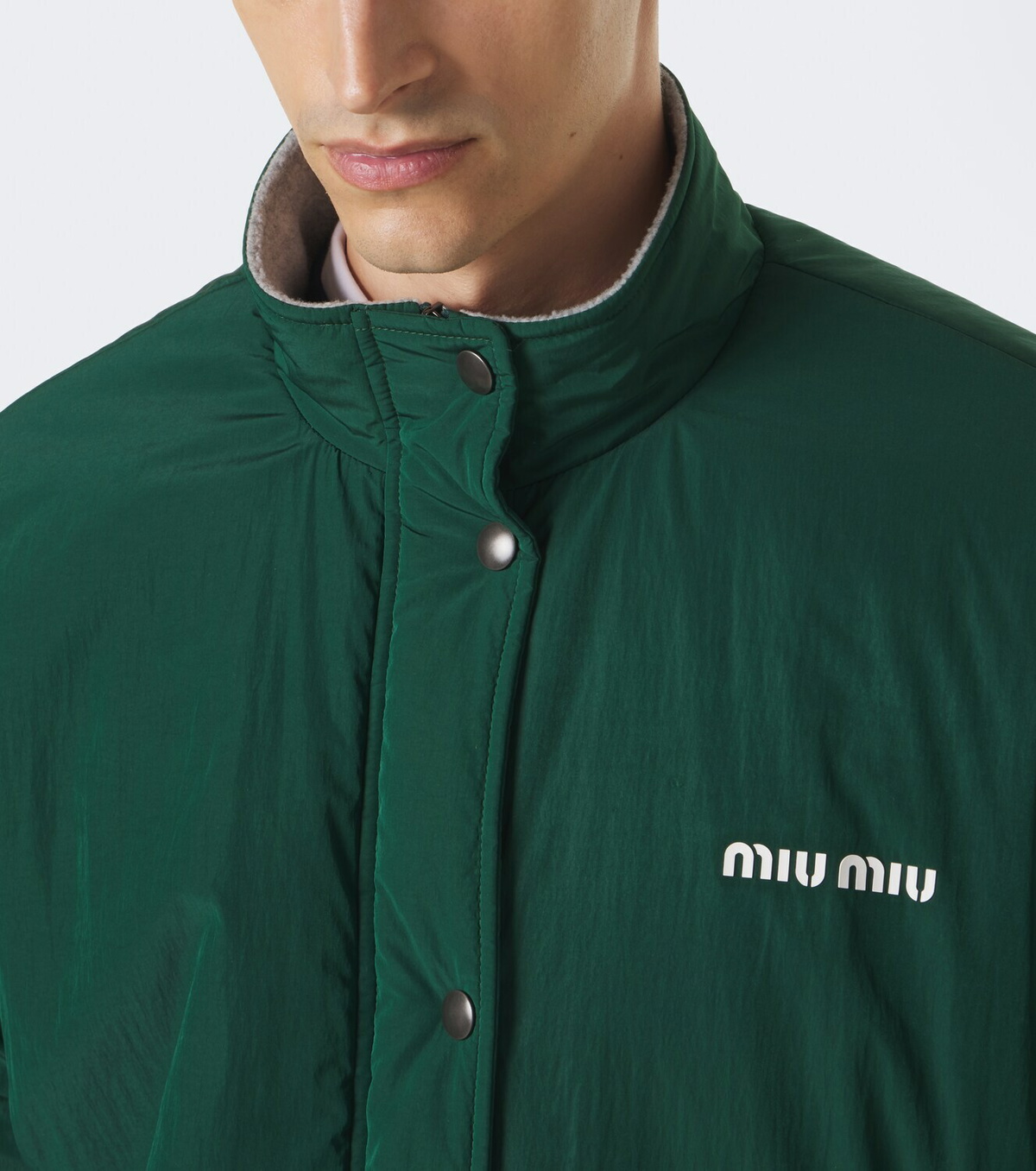 Miu Miu Logo technical jacket