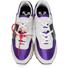 Off-White White and Purple HG Runner Sneakers