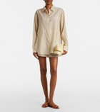 The Frankie Shop Peri striped twill shirt