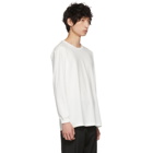 Issey Miyake Men White Long Sleeve Bio T-Shirt
