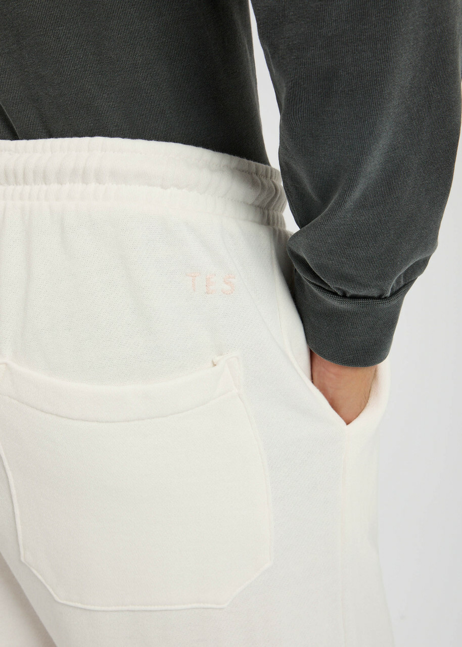 The Elder Statesman Daily Cotton and Cashmere-blend Sweatpants Off White