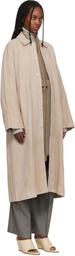 Lauren Manoogian Beige Suede Car Coat