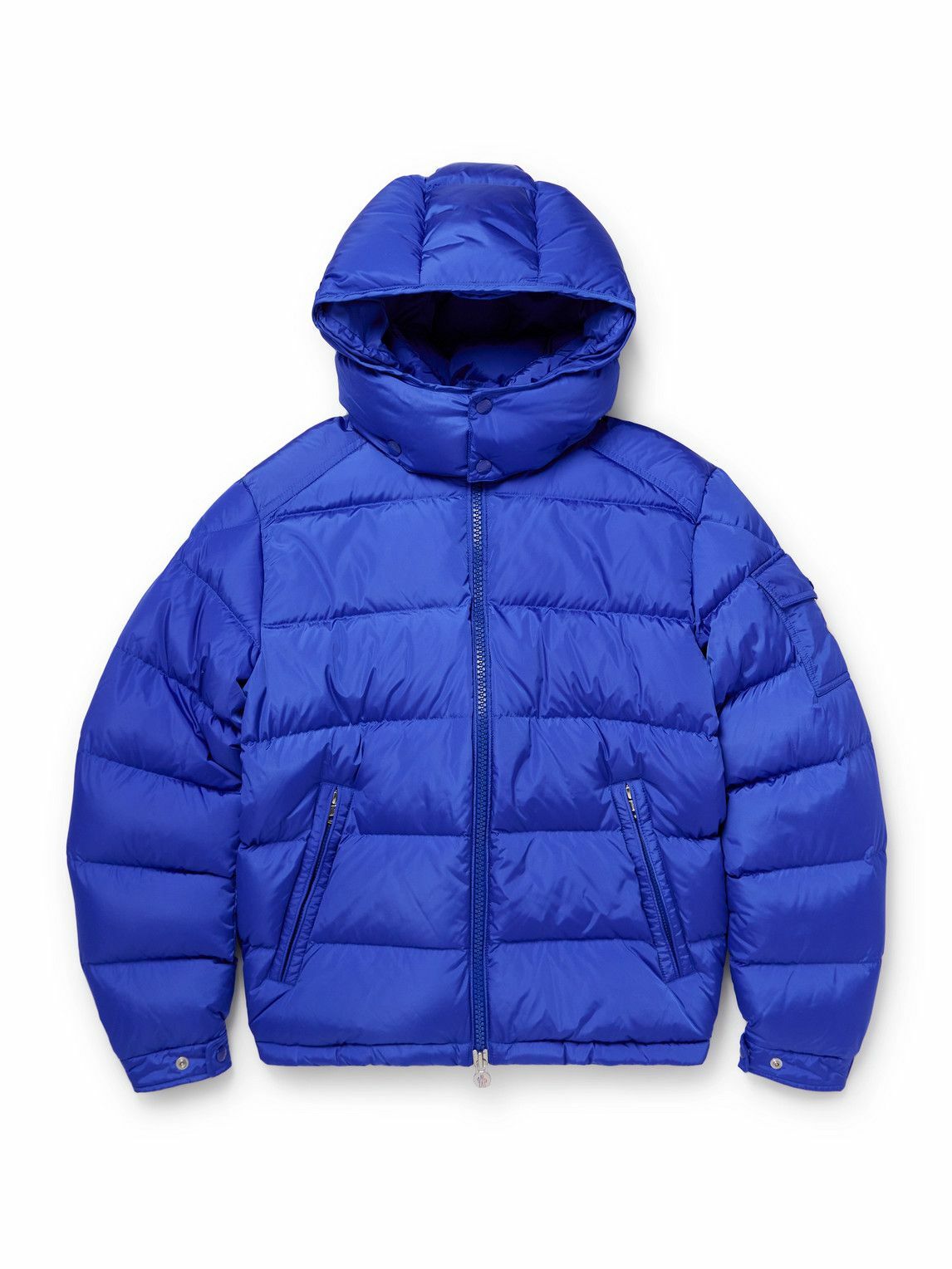 Moncler Gamme Bleu Blue Hooded Down Jacket Moncler Gamme Bleu