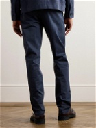 Incotex - Slim-Fit Stretch-Cotton Gabardine Trousers - Blue