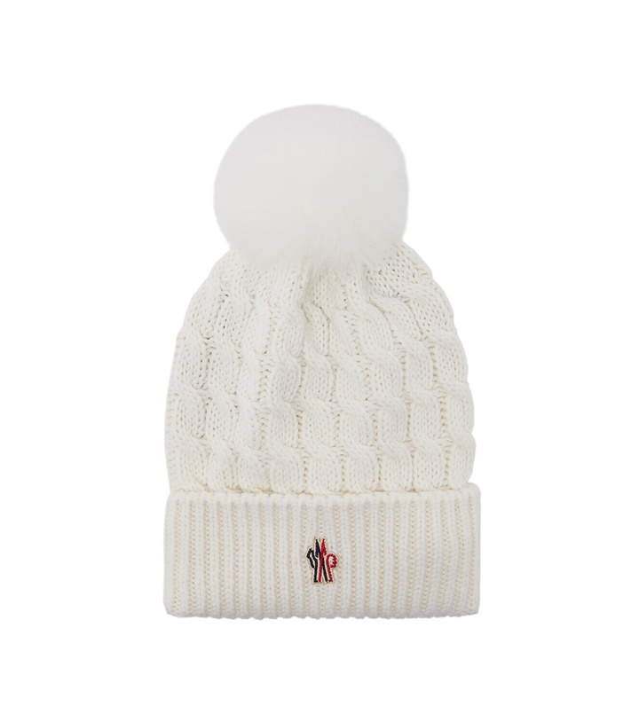 Photo: Moncler Grenoble Cable-knit virgin wool beanie