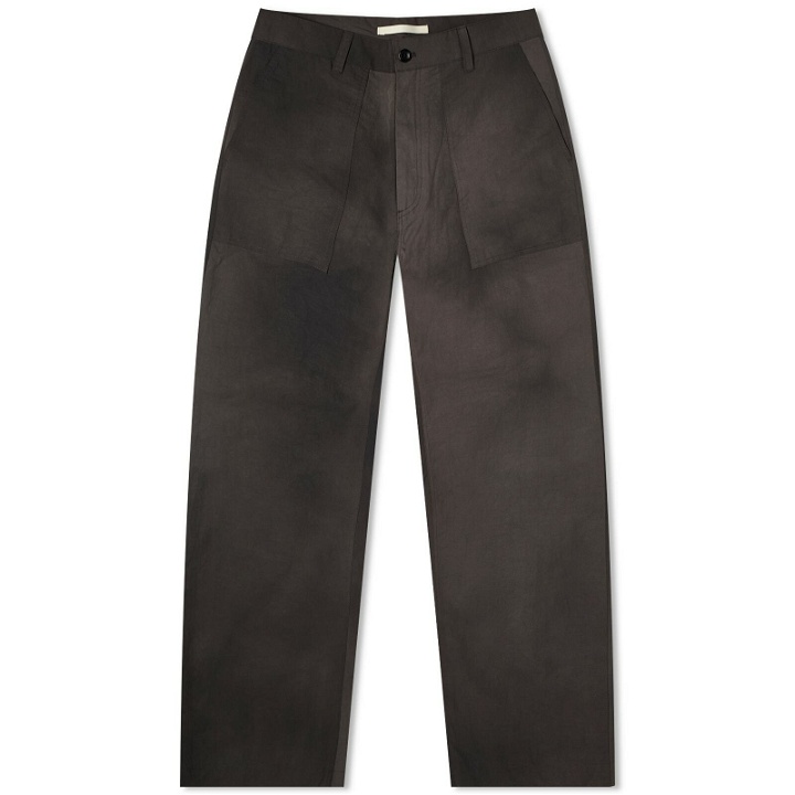 Photo: Norse Projects Men's Lukas Relaxed Wave Dye Trousers in Black