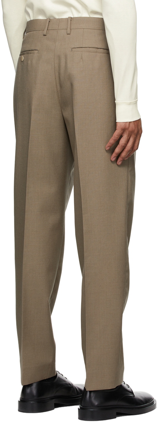 AURALEE Bluefaced Wool Wide Slacks Trousers