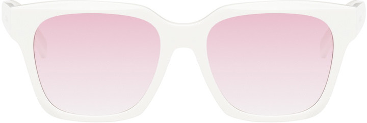Photo: Givenchy White Square Sunglasses