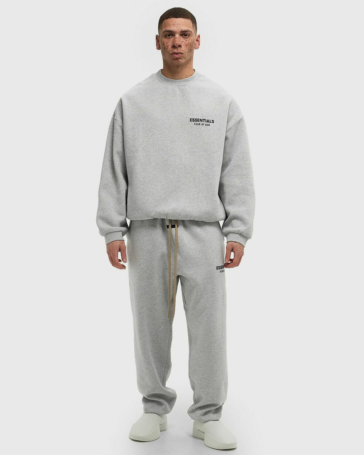 Fear of God Essentials FLEECE CREWNECK Grey Mens Sweatshirt