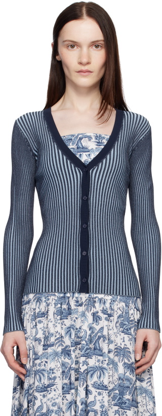 Photo: Staud Navy Cargo Cardigan