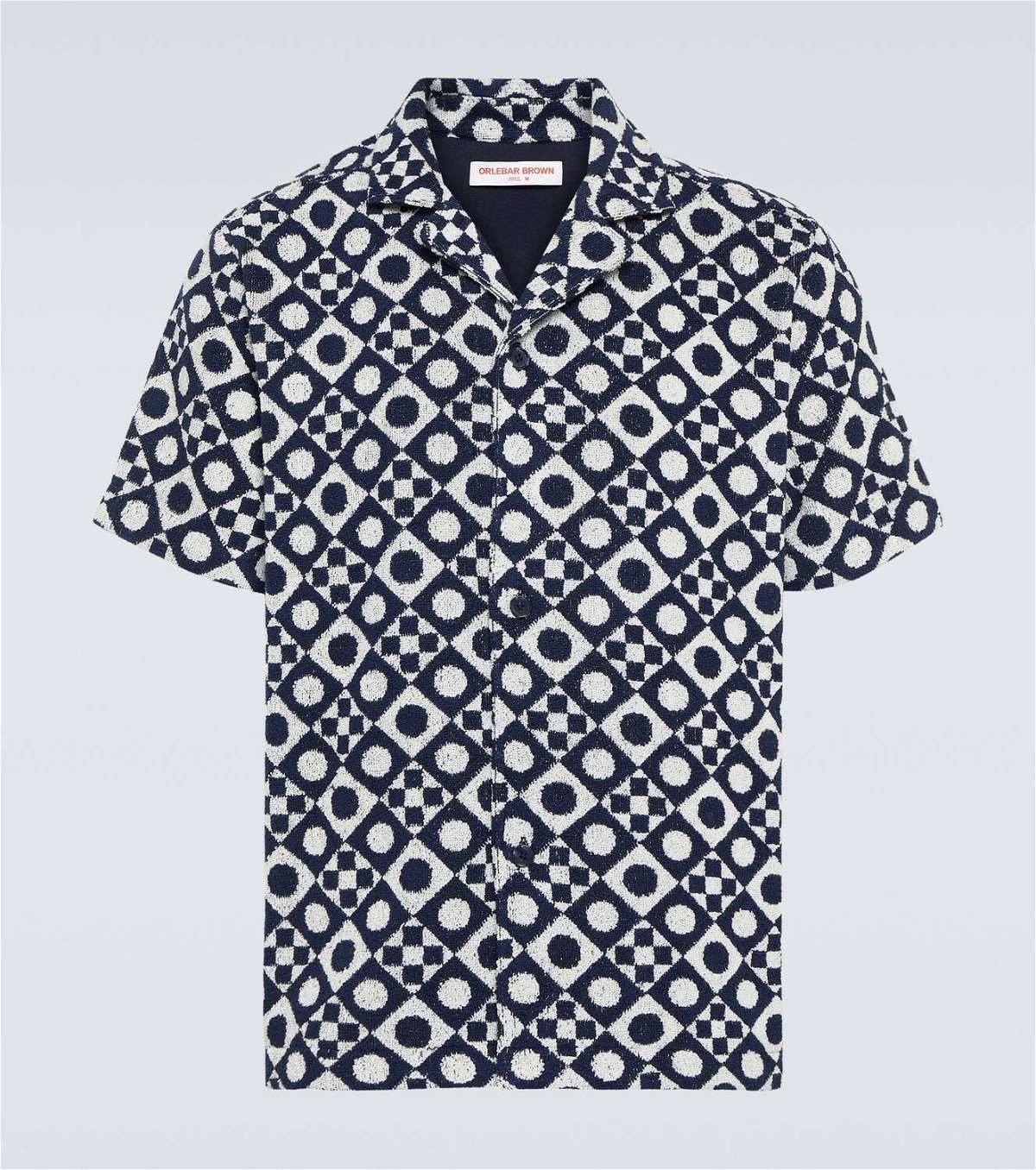 Orlebar Brown Howell printed cotton terry shirt