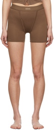 SKIMS Brown Sleep Jersey Shorts