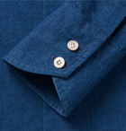 TOM FORD - Slim-Fit Cutaway-Collar Cotton Shirt - Men - Blue