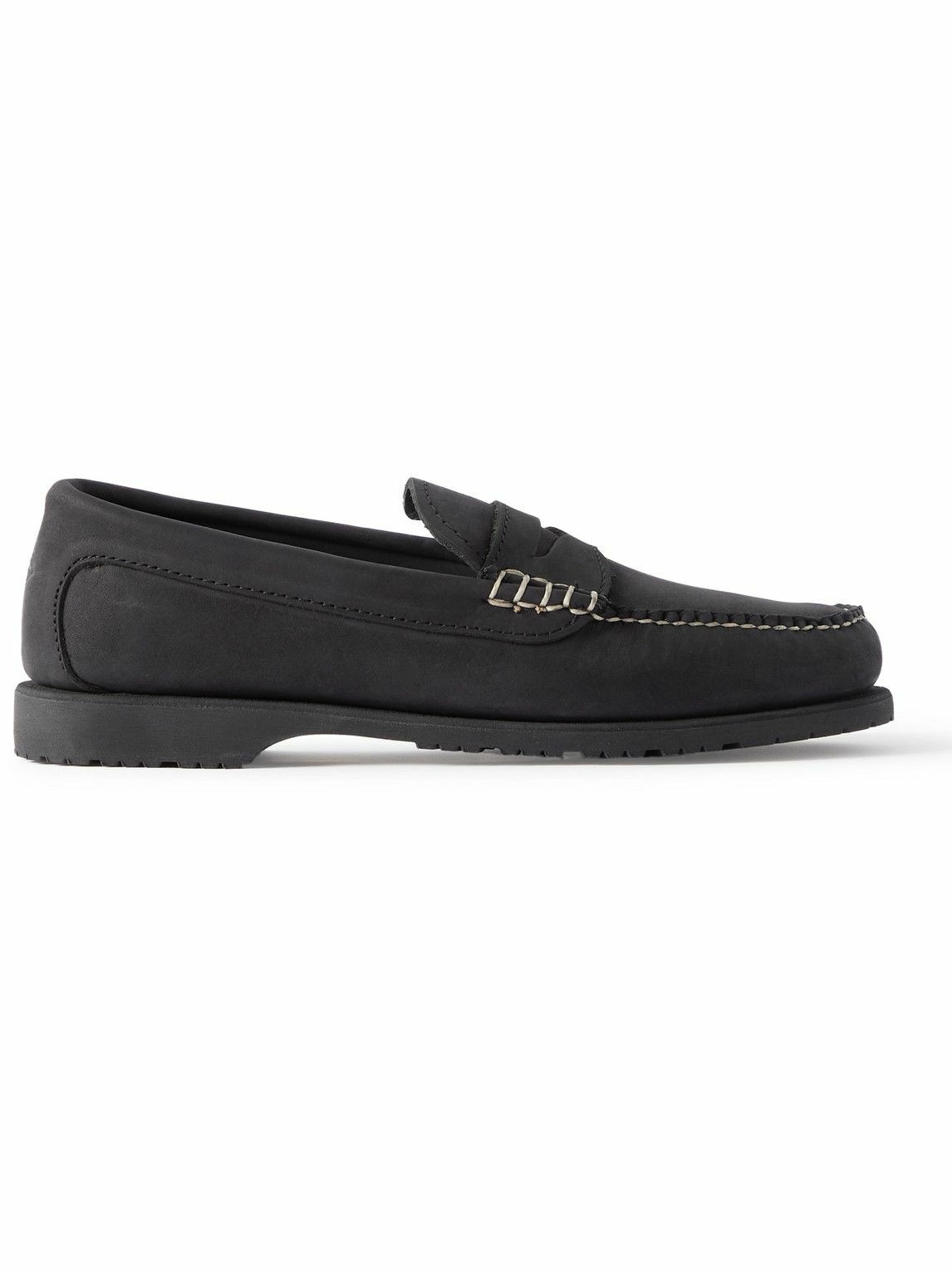 Photo: Quoddy - Rover Capetown Suede Penny Loafers - Black