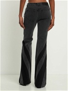 DION LEE - Flared Zip Low Rise Denim Jeans